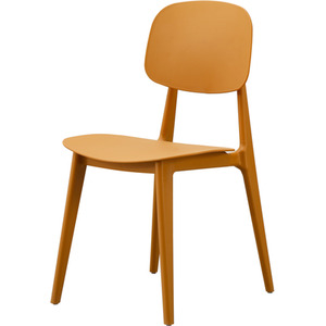 Yellow Oslo Plastic Dining Chair shot 5806333