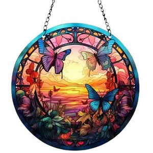 Three Butterflies Acrylic Double-Sided Hanging Decoration