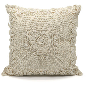 Floral Crochet Detail Layla Cushion