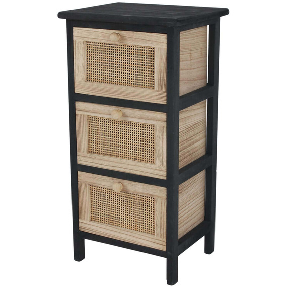 Home Source Mosina Rattan Design Storage Chest 