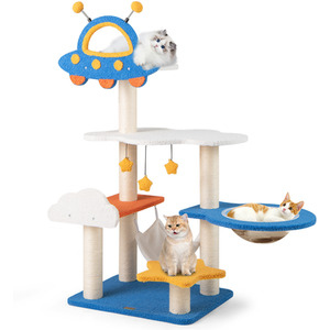 124cm Space-Themed Cat Kitten Tower
