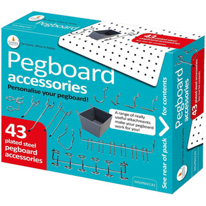 43 Piece Pegboard Accessory Pack