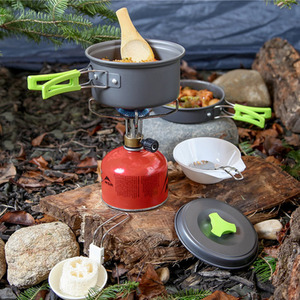 10-Piece Lightweight Portable Camping Cookware Set