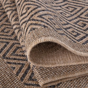 Dark Grey Nature Collection Circle Geometric Outdoor Rug shot 7862615