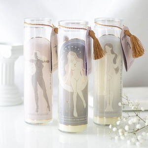 Goddess Tube Scented Jar Pillar Candle