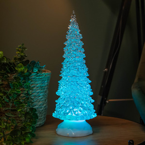 32cm Snowtime Christmas Tree Water Spinner