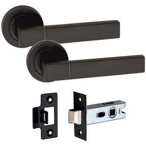 Capri Door Handle On Round Rose with Tubular Latch