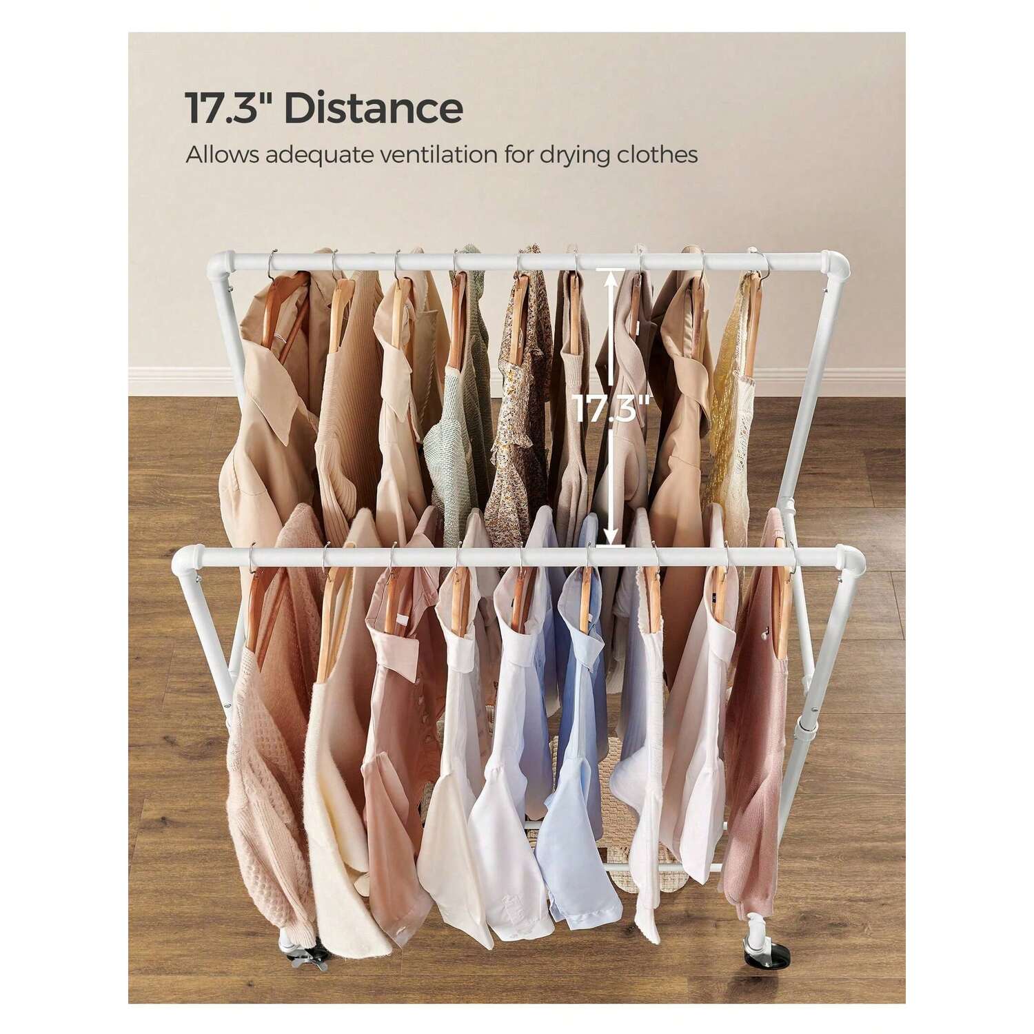 Seagate Rack Clothes SONGMICS Heavy-Duty Clothes Rack with Shelf