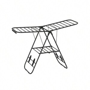 Black SONGMICS Adjustable Clothes Drying Rack shot 9330041