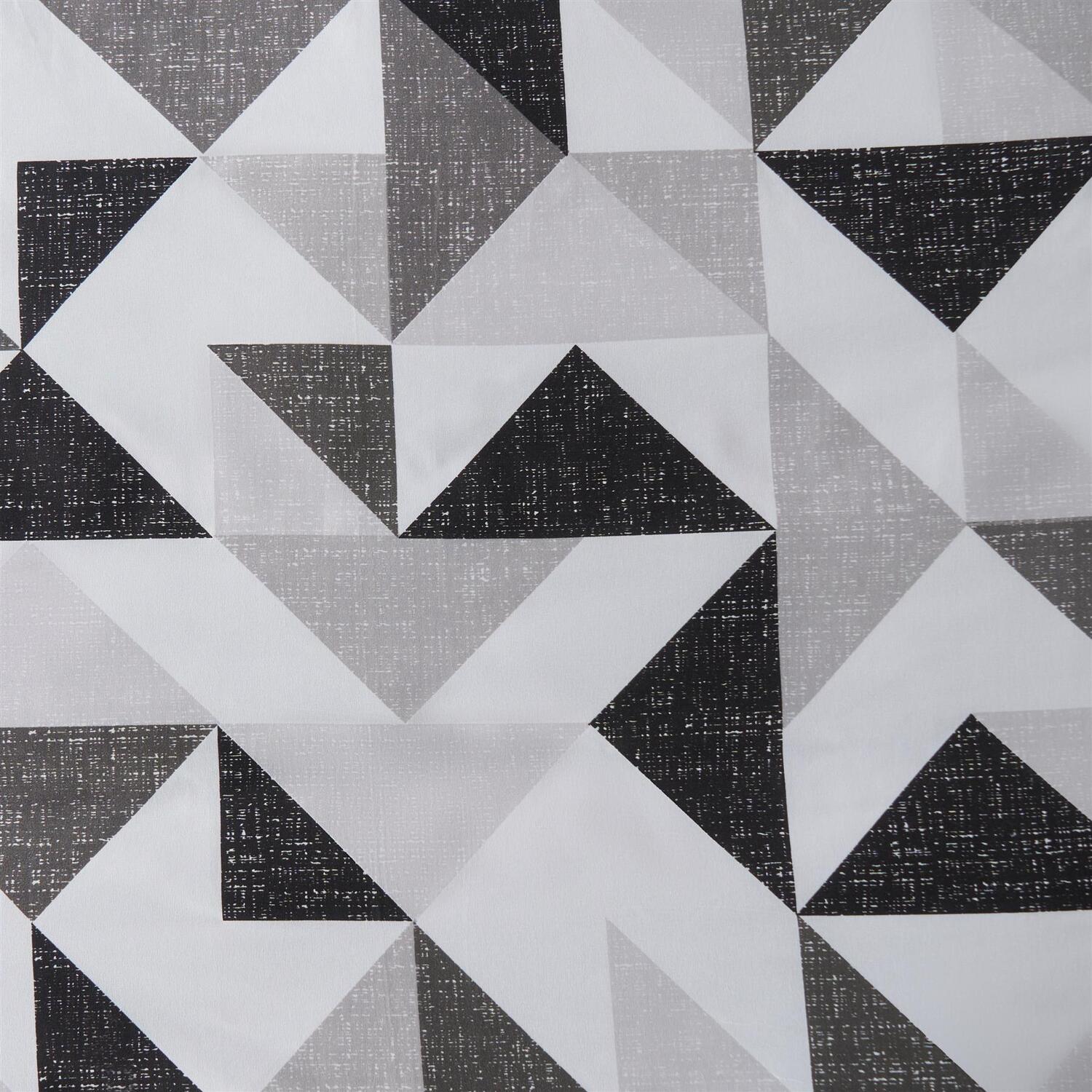 Geo Shapes Duvet Cover Set - Black Single