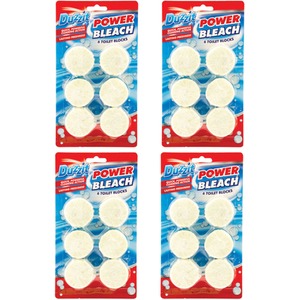 Pack of 6 Power Bleach Toilet Cleaning Blocks Freshener Tabs