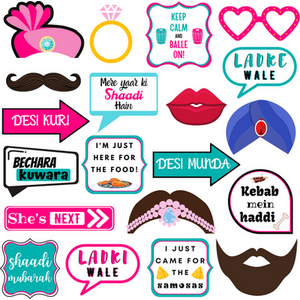 Desi Wedding Photo Props