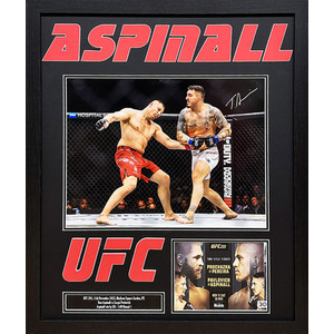 Tom Aspinall Signed and Framed UFC Photo