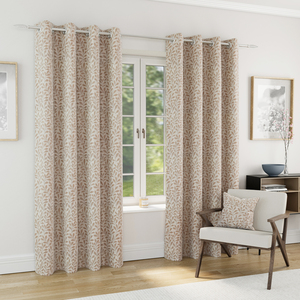 Sherwood Blackout Jacquard Leaf Eyelet Curtains