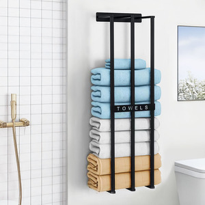 Wall-Mounted Iron Towel Rack
