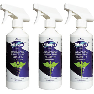 Nilaqua Virucidal Surface Spray Cleaner Triple Pack 500ml