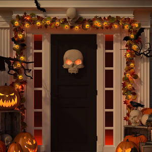 Halloween Pumpkin String Lights for Indoor and Outdoor Use