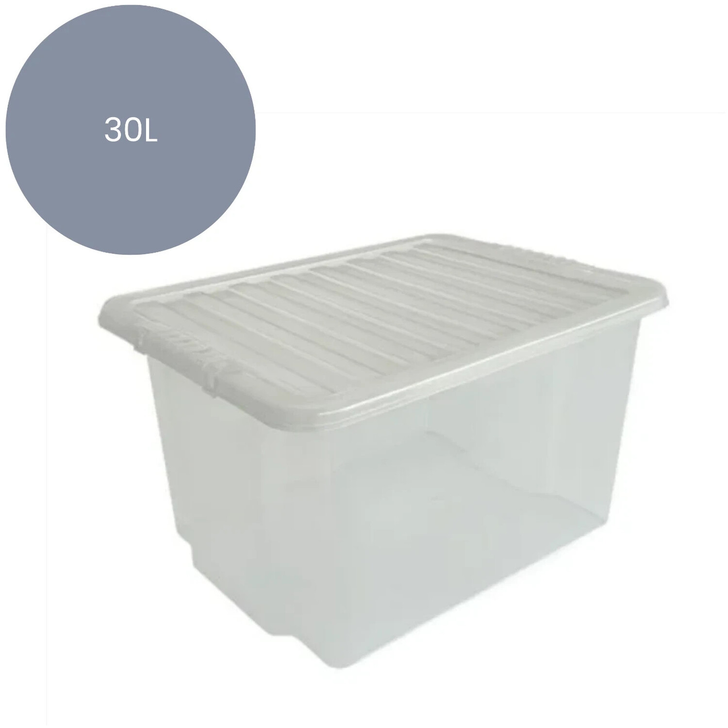 Storage Box 30 Liter 30L Clear Stackable Storage Box