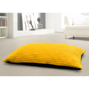 Chevron Pattern Mink Lounging Cushion with Non-Slip Base