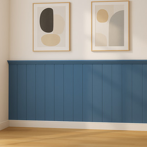 Wall Panelling Kit Tongue And Groove Paintable MDF Wood Wall Slats