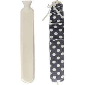 Extra Long Spotted Hot Water Bottle