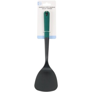 My Kitchen Emerald Geo Handle Solid Turner