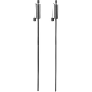 Metal Garden Torches - Cylinder - Pack of 2