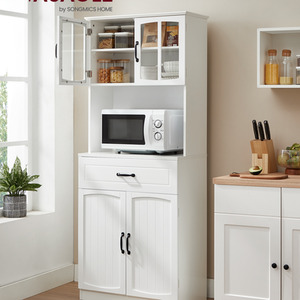 Tall Kitchen Pantry Cupboard, Freestanding Kitchen Storage Cabinet
