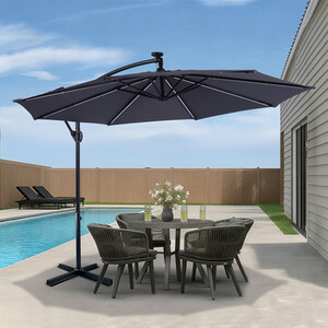 3m Parasol with Removable LED Lights