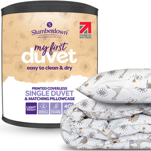 Slumberdown Kids Animal Print Coverless Comfort 4.5 Tog Duvet