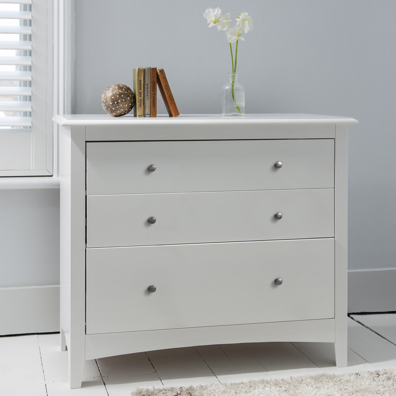 Chest Of Drawers Bedroom 3 Drawer Fits Midsleeper Cabin Beds - White