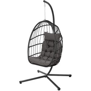Darphe Hanging Egg Chair with Stand and Cushion