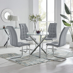 Selina Round Dining Table With Four Murano Chairs
