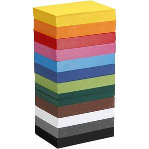 A6 Assorted Colours Coloured Card 180gsm 12 X 100 Sheets