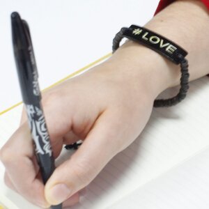 Coco Slogan Bracelets - Love, Vegan  Nature Beaded Stretch Jewelry