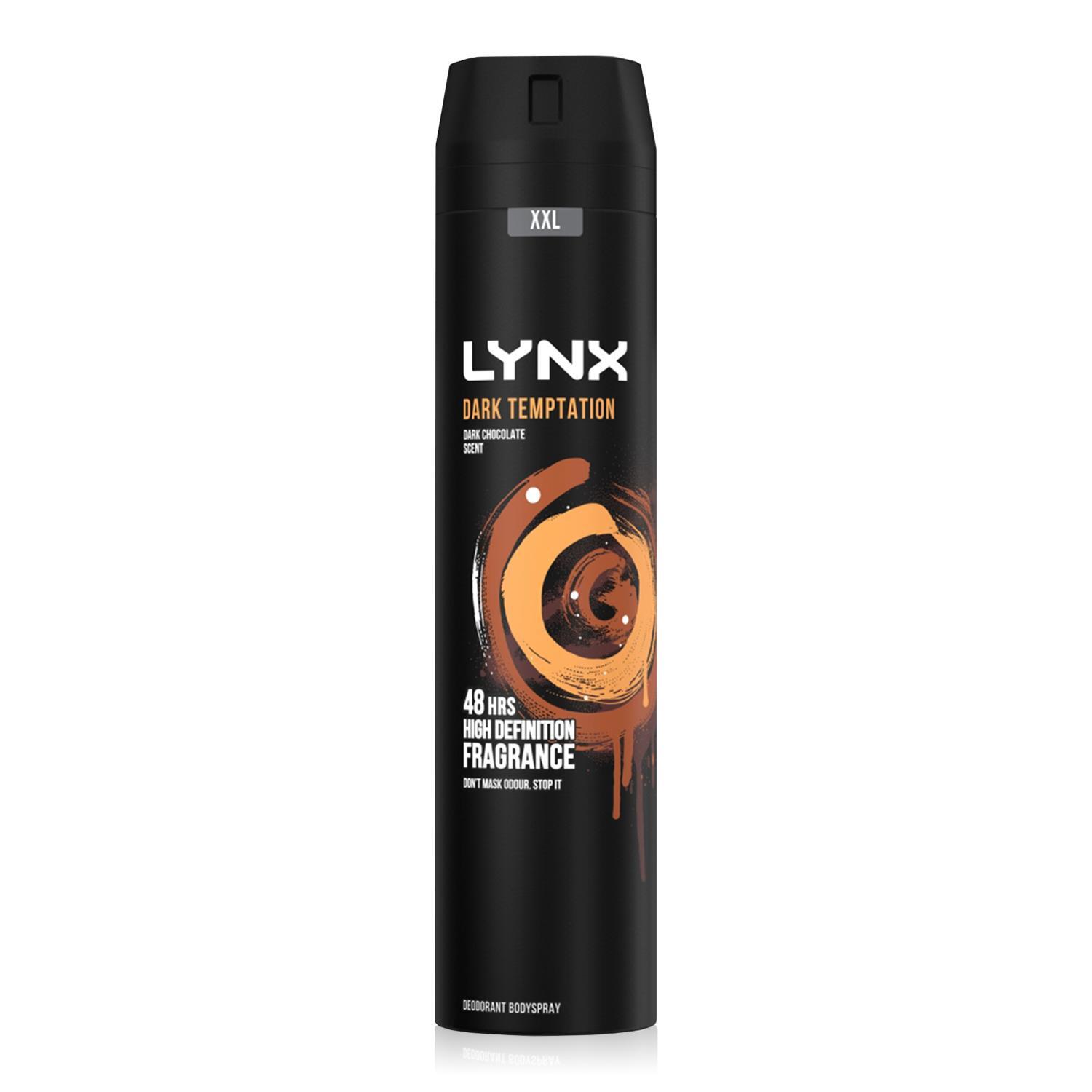 Lynx Xxl Aerosol Deodorant Body Spray Dark Temptation 48H Protection 250Ml, 12Pk - 6Cm / 20Cm
