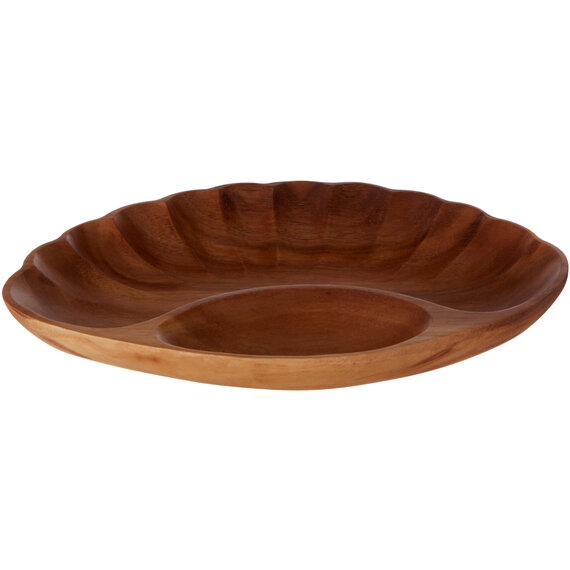 Kora Acacia Chip and Dip Serving Dish