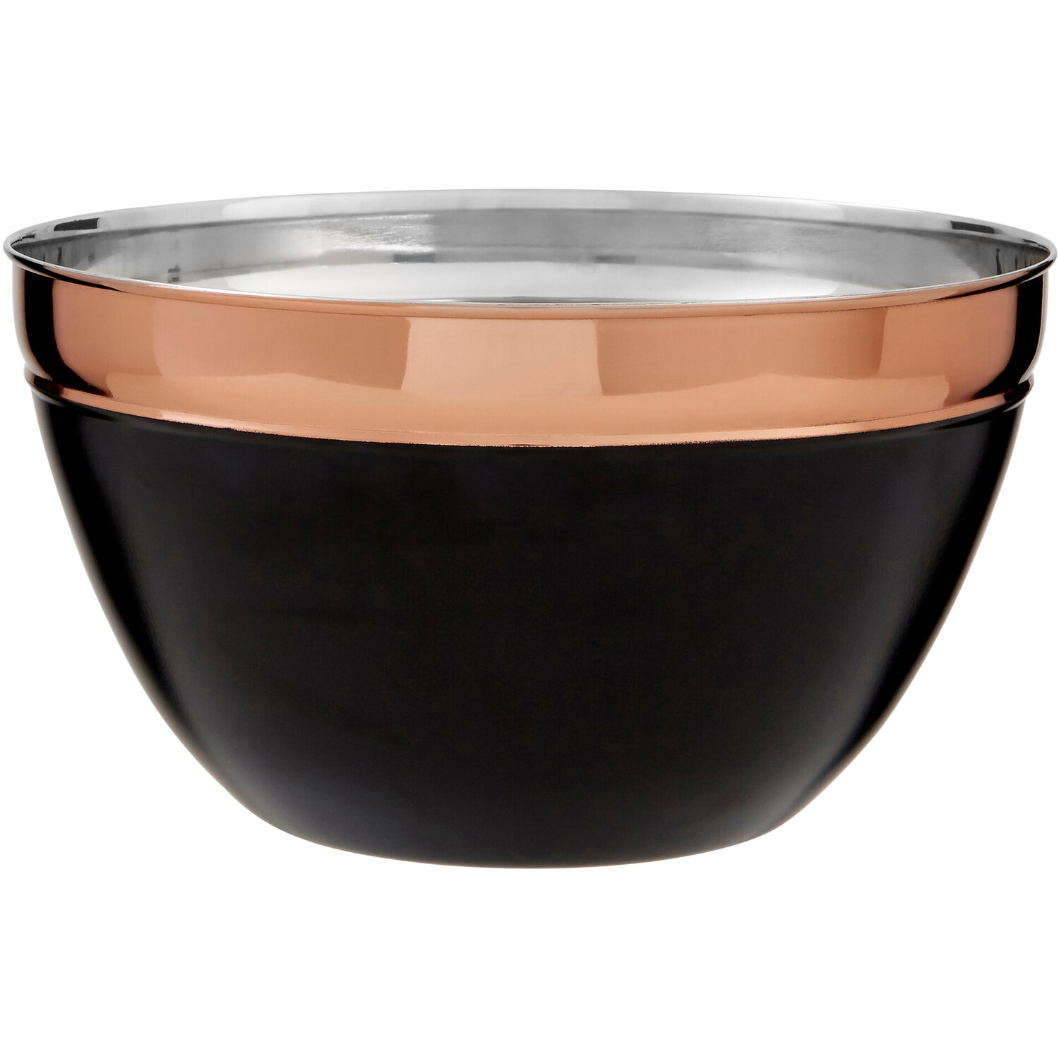 Prescott Large Black and Copper Mixing Bowl - Grey