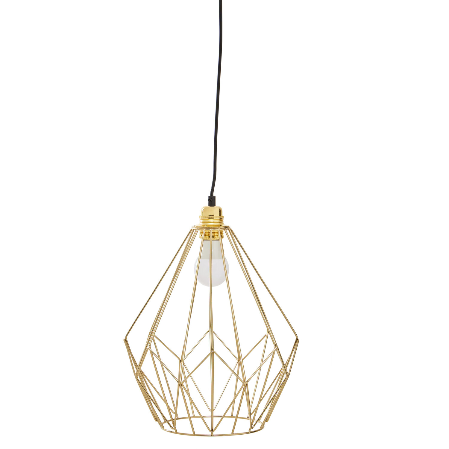 Wyra Champagne Gold Frame Pendant light - Gold