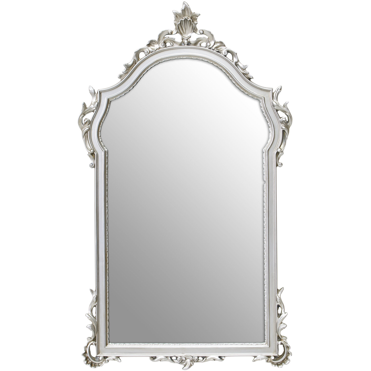 Matera Gold Wall Mirror With Ring - Silver