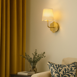 Gold Flower Rechargeable Wall Light