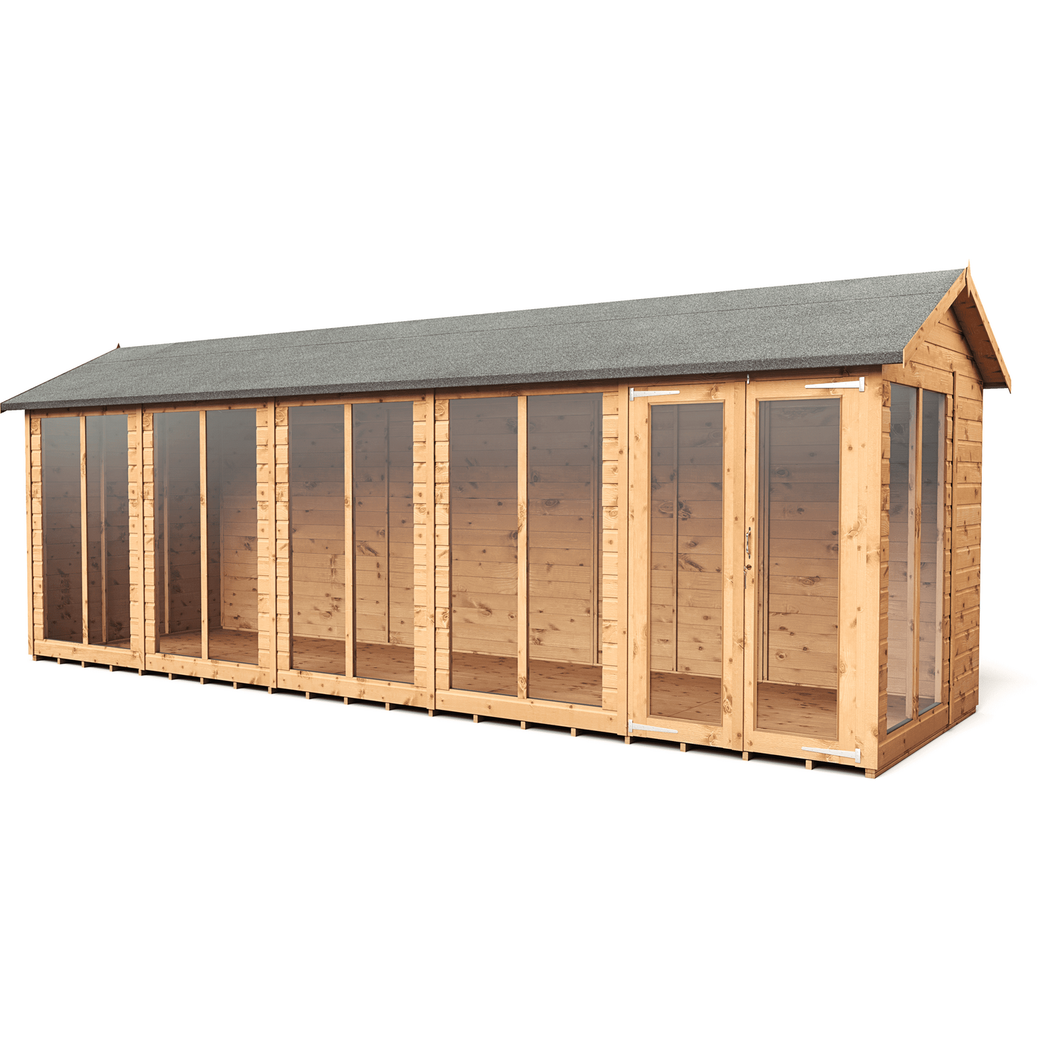 B&Q - Empire Apex Summerhouse 6X20 Double Door - Image 5