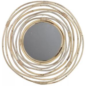 Kubo Shabby Chic Mirror with Hand Made Wooden Frame - Beige