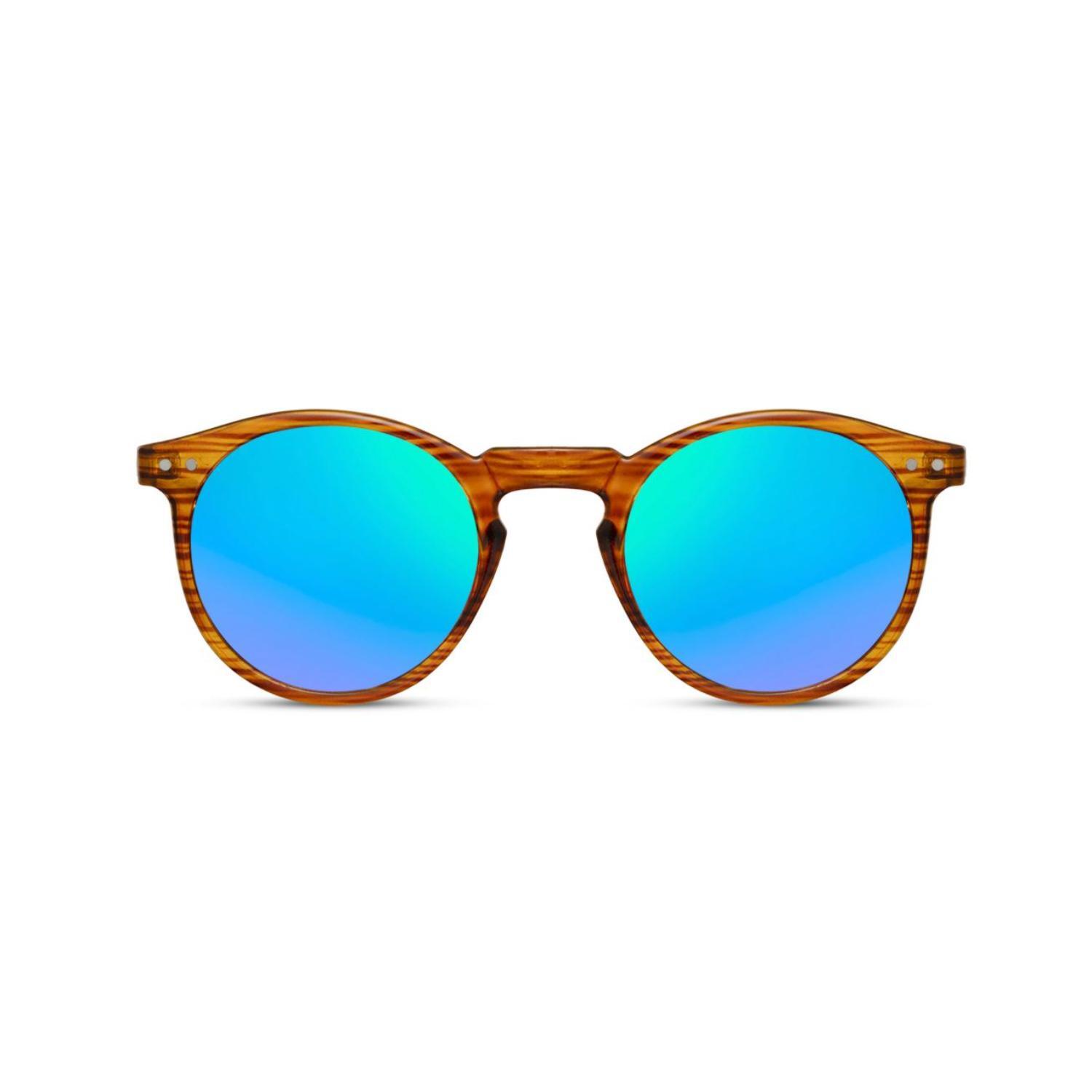 Sunglass Station Veranda Round Unisex Sunglasses - Classic Brown