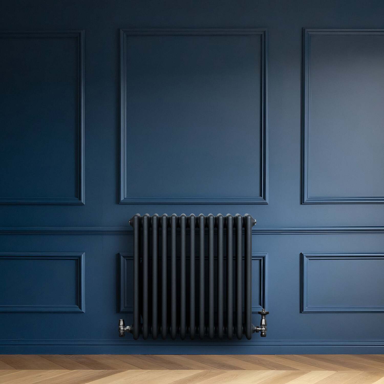 (Anthracite Grey, 600Mm X 605Mm) Traditional 4 Column Radiator Modern Central Heating Heater Anthracite Grey - Image 3