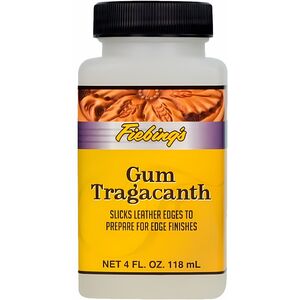 Gum Tragacanth 4oz - Traditional Leather Edge Burnishing & Slicking