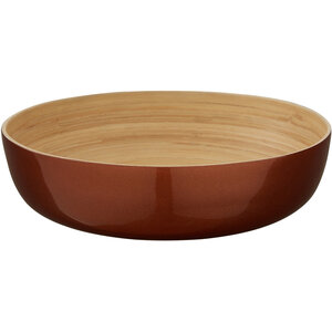 Kyoto Rose Gold Salad Bowl With Raised Edges
