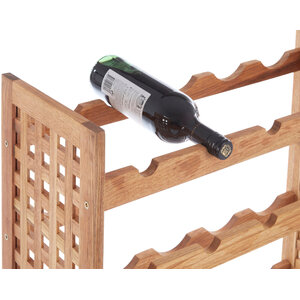 Arla 25 Bottle Wooden Wine Rack
