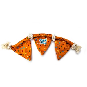 HugglePets Party Pup Bunting Crinkle Dog Toy  - Orange
