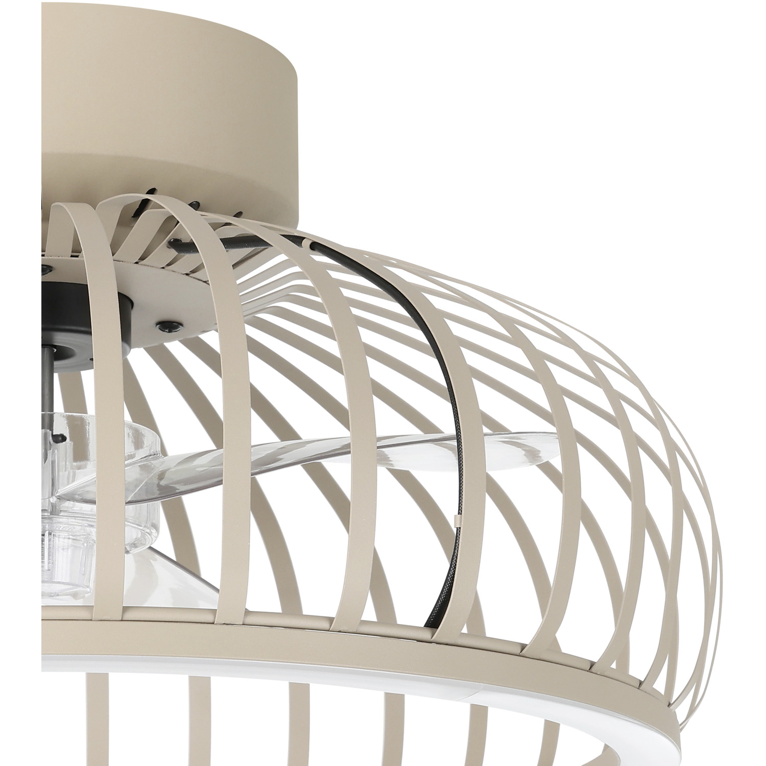 Eglo Mogano Steel Ceiling Light With Fan Sandy - Beige